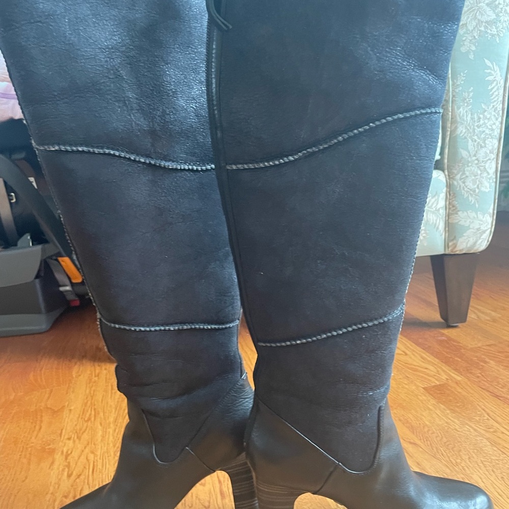 Frye Dark Over the Knee Boots